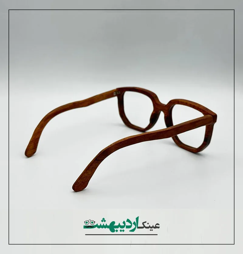 عینک طبی مردانه چوبی 015