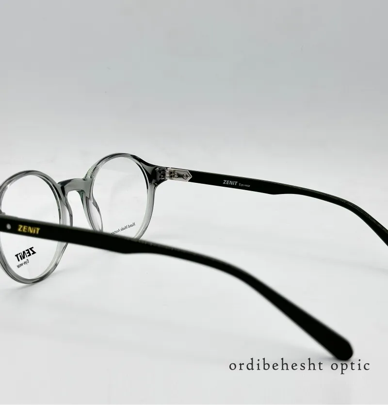 عینک طبی گرد شفاف