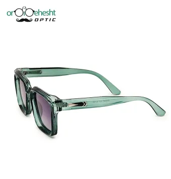 Fashion Sunglasses D2538P Ice Green Transparent Frame Purple