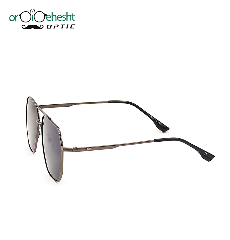 عینک آفتابی مردانه مدل 2456 طرح DUTTI با فریم گان‌متال و لنز طوسی UV400