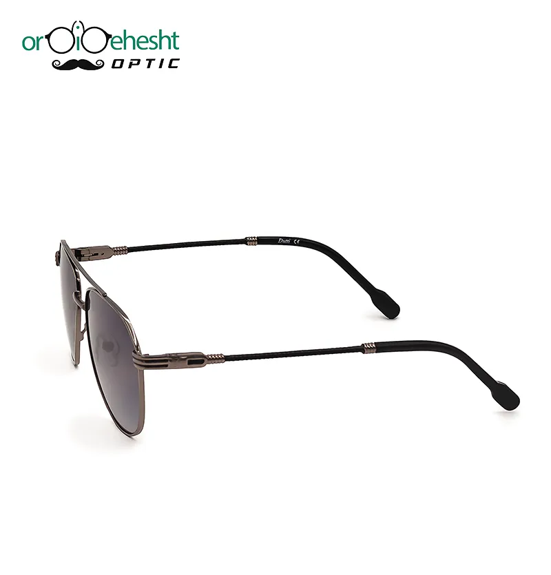 عینک آفتابی خلبانی مدل 1231 طرح GUCCI با فریم مشکی و لنز طوسی گرادیانت UV400