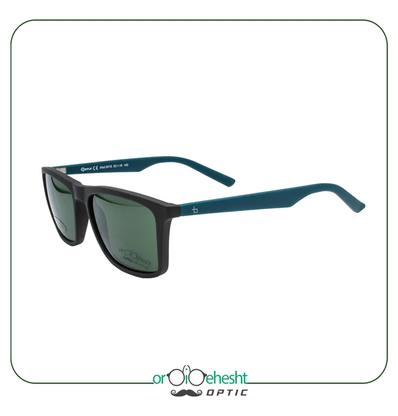 عینک آفتابی BENX فریم مشکی با لنز دودی UV400 | خرید از عینک اردیبهشت