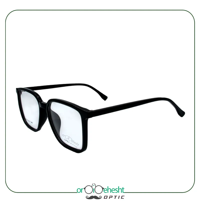عینک طبی فریم مشکی اردیبهشت | ساده، مقاوم و روزمره