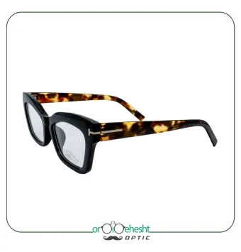 عینک طبی اردیبهشت | فریم مشکی ضخیم مستطیلی کلاسیک