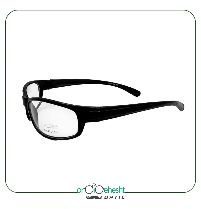 عینک طبی LUCCE | فریم مشکی مستطیلی کلاسیک