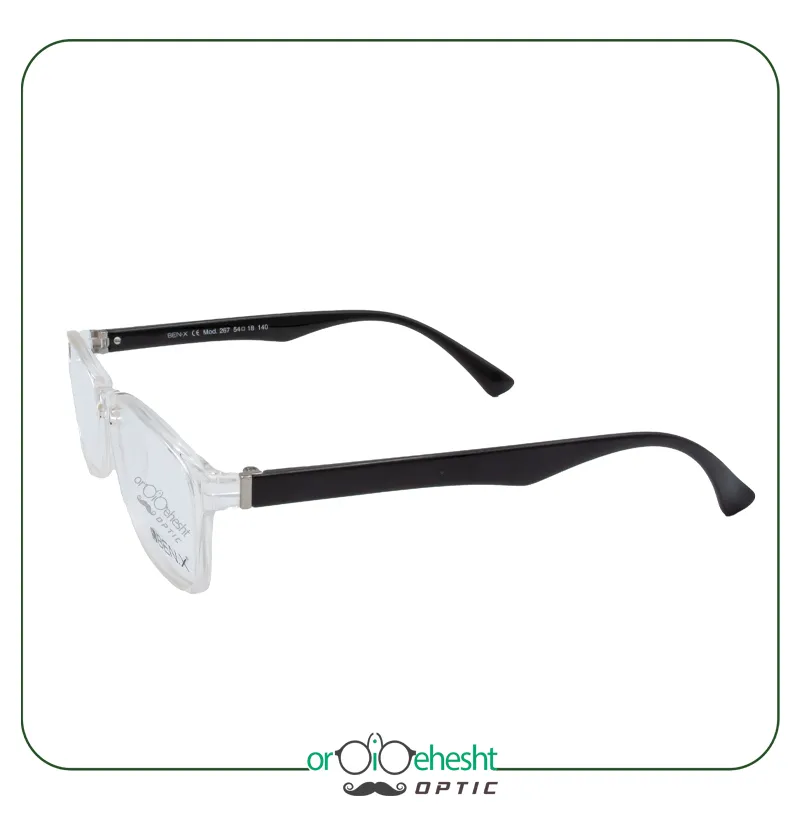 عینک طبی مربعی شفاف Ben.X - سبک و مقاوم