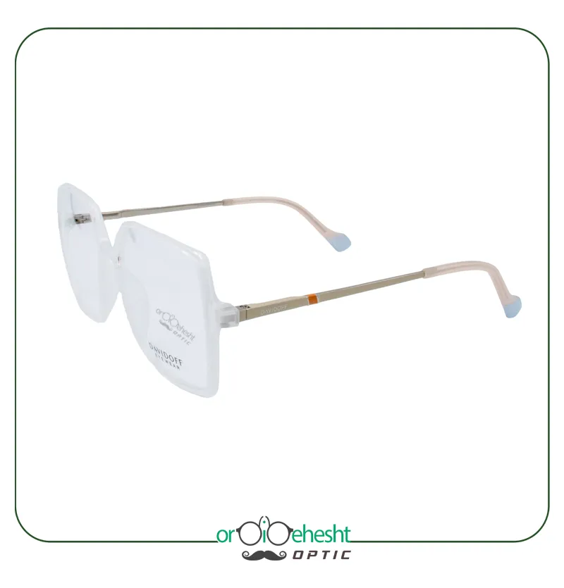 عینک طبی زنانه مربعی شفاف Davidoff - شیک و مدرن