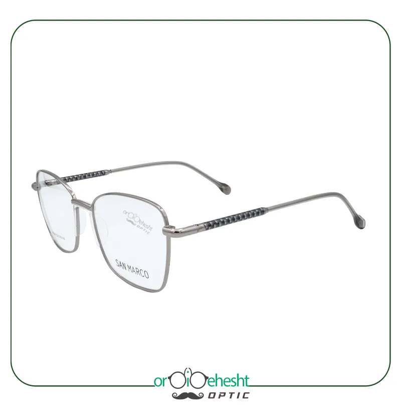 عینک طبی مردانه دسته فلزی برند سن مارکو San Marco