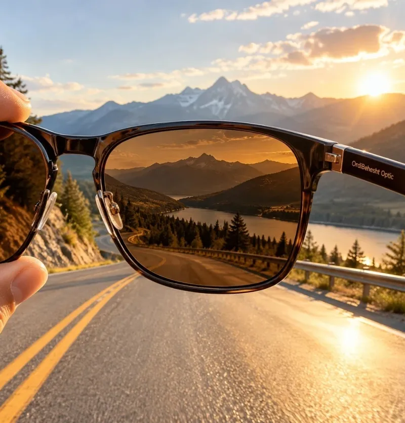 عدسی آفتابی پلاریزه دیول ایتالیا بدون نمره (Divel Italia Polarized Plano) - سبز، دودی، قهوه‌ای